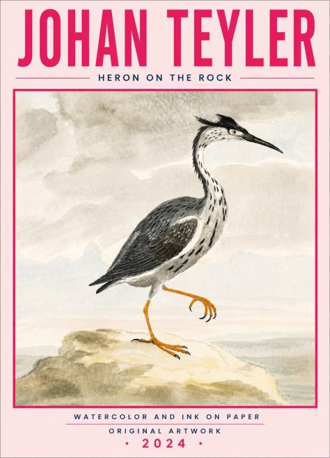 Johan Teyler Heron on the Rock No5 - Poszter