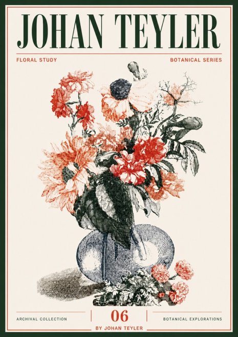 Johan Teyler Floral Study No6 - Poszter