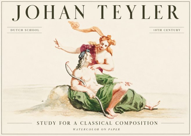 Johan Teyler Study for a Classical Composition No6 - Poszter