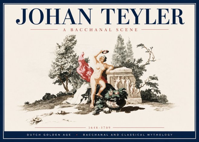 Johan Teyler A Bacchanal Scene No6 - Poszter