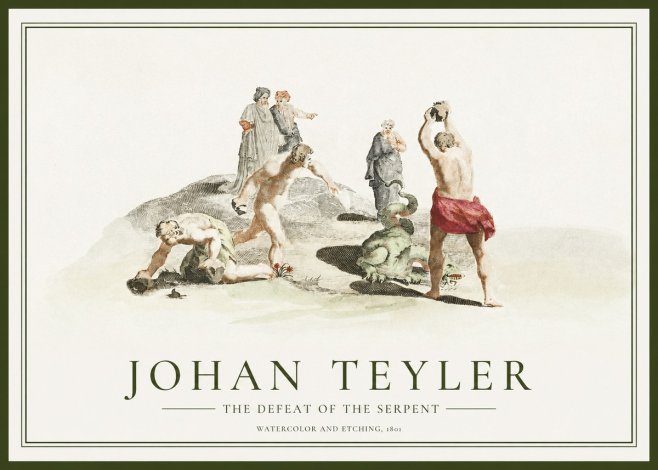 Johan Teyler Study of Ulysses and Polyphemus No2 - Poszter