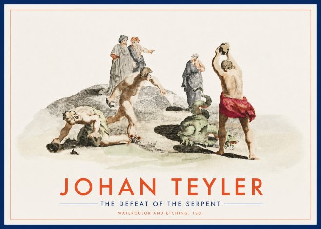 Johan Teyler Study of Ulysses and Polyphemus No3 - Poszter