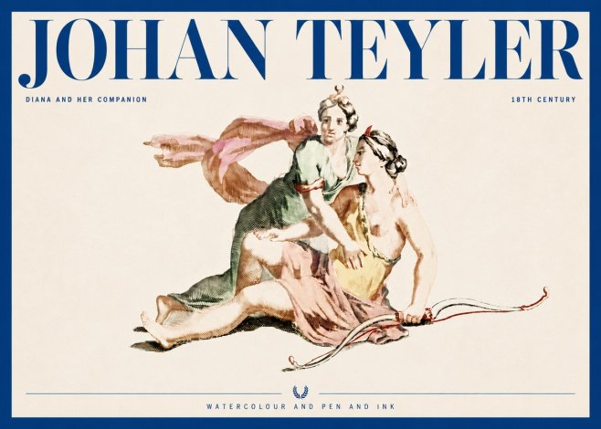 Johan Teyler Diana and Her Companion No4 - Poszter