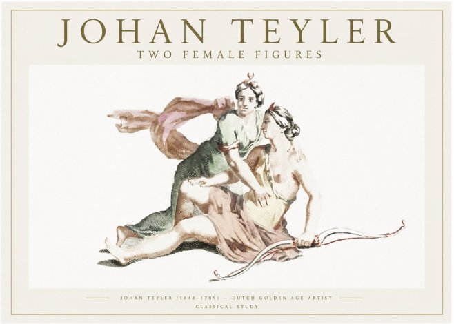 Johan Teyler Diana and Her Companion No6 - Poszter
