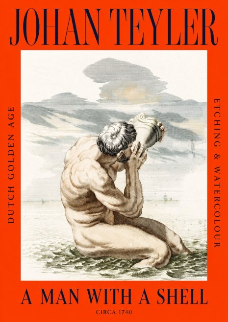 Johan Teyler A Man with a Shell No2 - Poszter