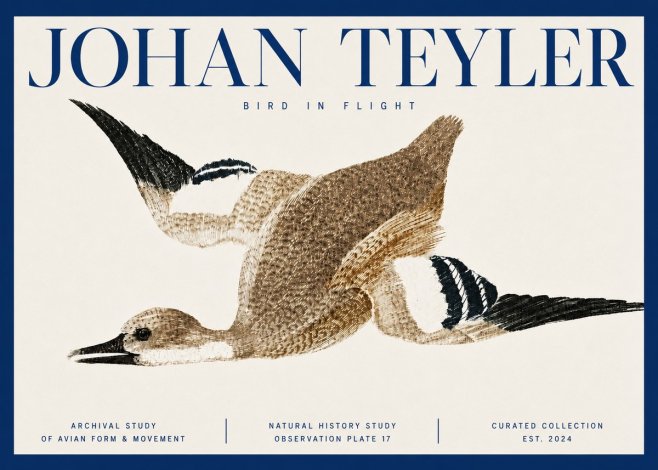 Johan Teyler Bird in Flight II No3 - Poszter