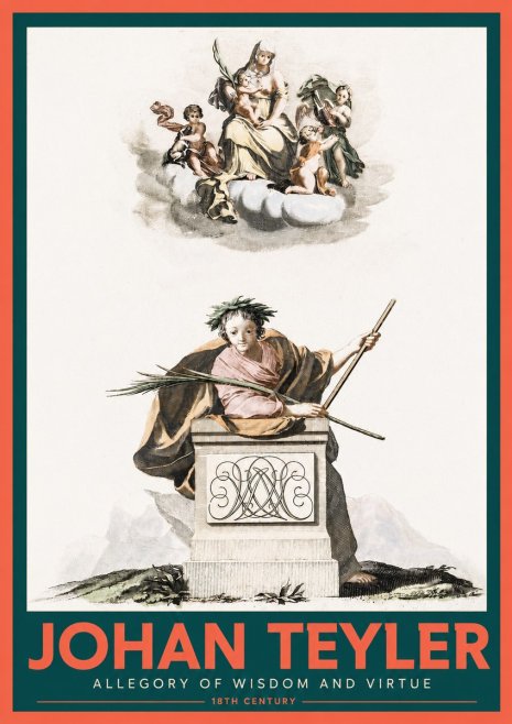 Johan Teyler Allegory of Wisdom and Virtue No2 - Poszter
