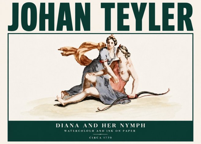 Johan Teyler Diana and Her Nymph No4 - Poszter