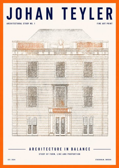 Johan Teyler Architectural Study No. 1 II No2 - Poszter