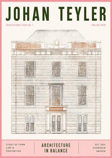 Johan Teyler Architectural Study No. 1 II No3 - Poszter