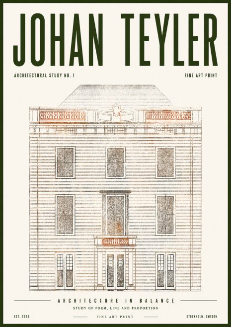 Johan Teyler Architectural Study No. 1 II No5 - Poszter