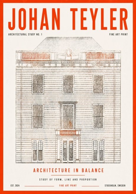 Johan Teyler Architectural Study No. 1 II No6 - Poszter