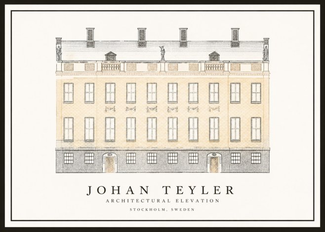 Johan Teyler Architectural Elevation No1 - Poszter