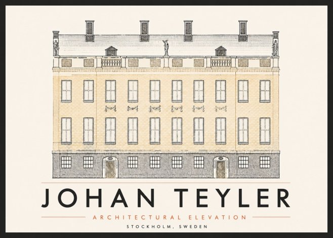 Johan Teyler Architectural Elevation No6 - Poszter