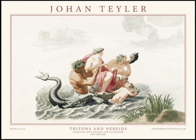 Johan Teyler Tritons and Nereids No1 - Poszter