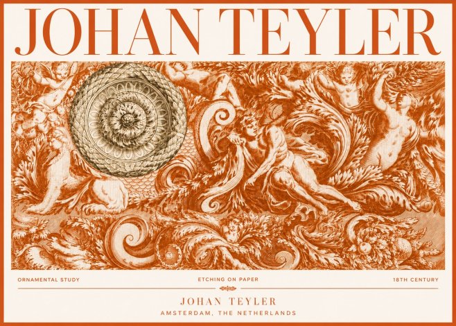 Johan Teyler Ornamental Study No4 - Poszter