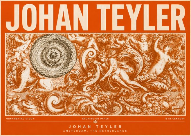 Johan Teyler Ornamental Study No6 - Poszter