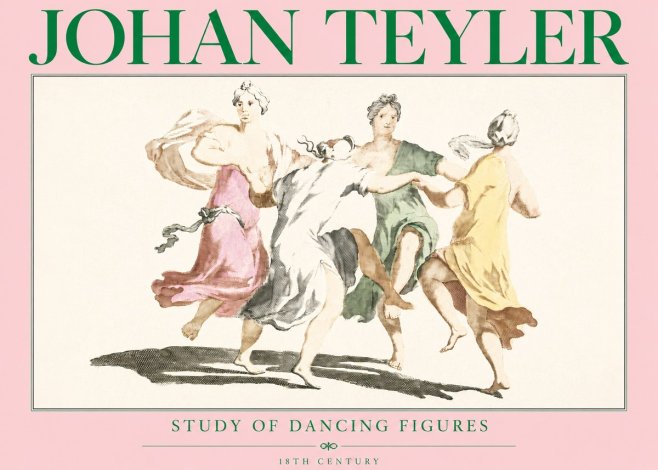 Johan Teyler Study of Dancing Figures No3 - Poszter