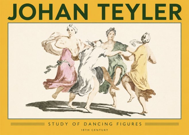 Johan Teyler Study of Dancing Figures No6 - Poszter