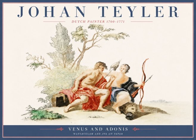 Johan Teyler Venus and Adonis No4 - Poszter