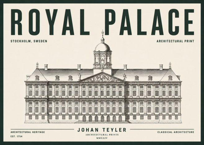 Johan Teyler Royal Palace No5 - Poszter