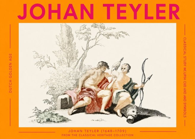 Johan Teyler Classical Study with Cupid and Symbols No2 - Poszter