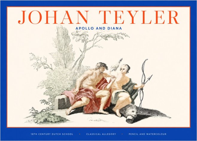 Johan Teyler Classical Study with Cupid and Symbols No6 - Poszter