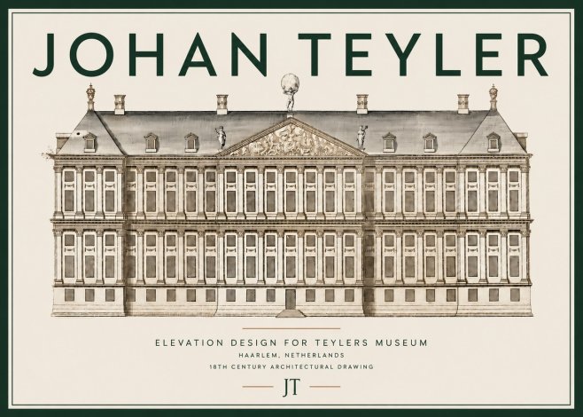 Johan Teyler Elevation Design for Teylers Museum, Haarlem No4 - Poszter