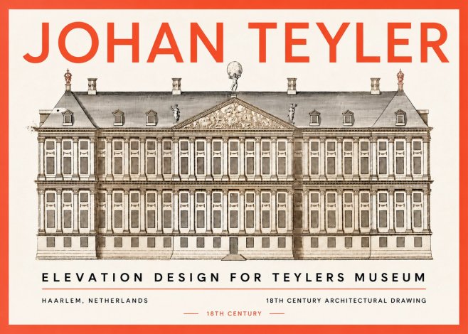 Johan Teyler Elevation Design for Teylers Museum, Haarlem No5 - Poszter