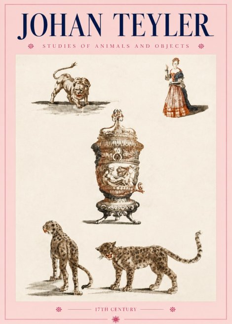 Johan Teyler Studies of Animals and Objects No4 - Poszter