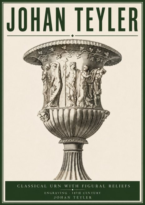 Johan Teyler Classical Urn with Figural Reliefs II No4 - Poszter