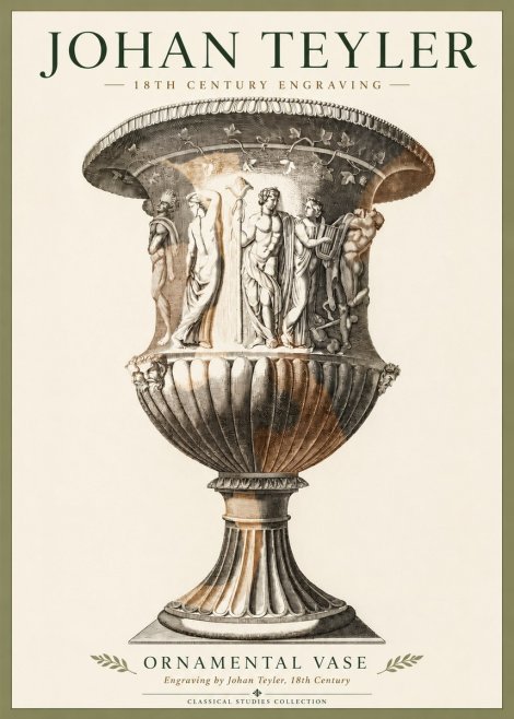 Johan Teyler Ornamental Vase II No4 - Poszter