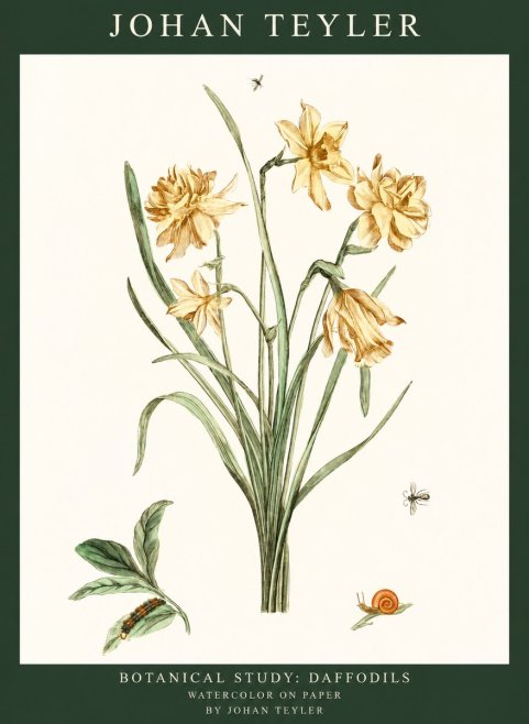 Johan Teyler Daffodils No3 - Poszter