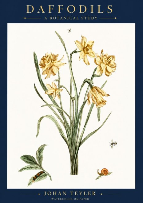 Johan Teyler Daffodils No6 - Poszter