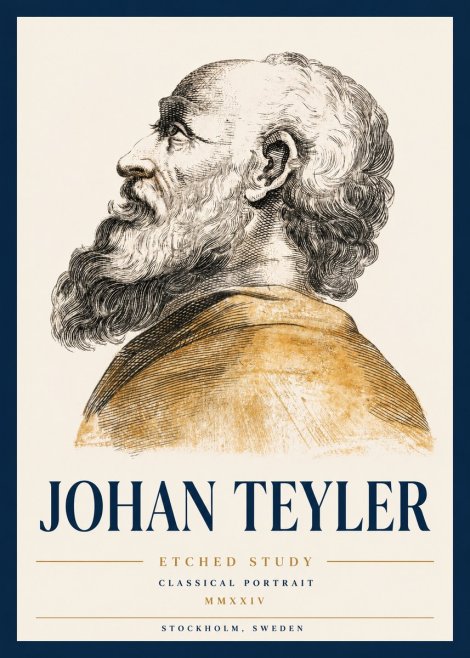 Johan Teyler Profile Study No3 - Poszter