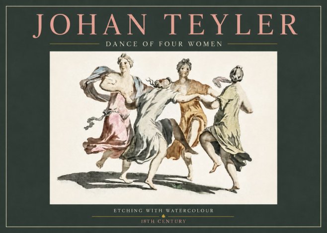 Johan Teyler Dance of Four Women No3 - Poszter