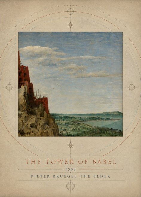 Pieter Bruegel The Tower of Babel X No3 - Poszter