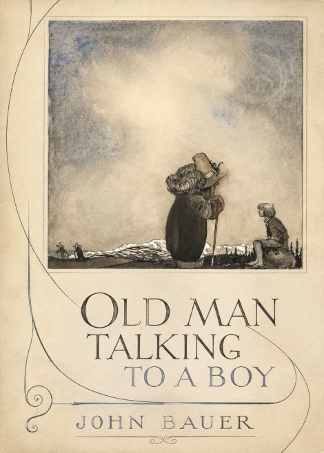 John Bauer Old Man Talking to a Boy No5 - Poszter