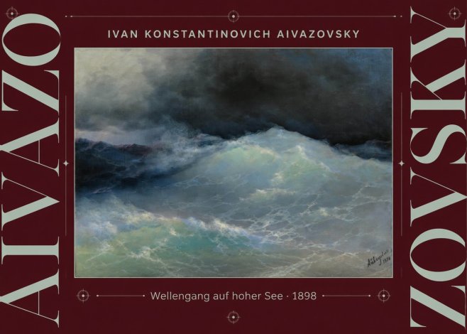 Ivan Konstantinovich Aivazovsky Wellengang Auf Hoher See No3 - Poszter