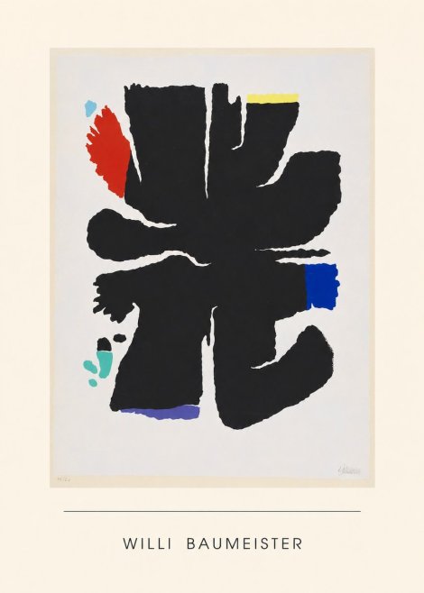 Willi Baumeister Abstract Composition No4 - Poszter