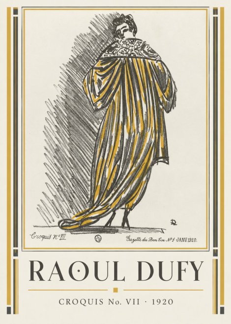 Raoul Dufy Croquis No. Vii No1 - Poszter