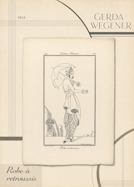 Gerda Wegener Robe À Retroussis No4 - Poszter