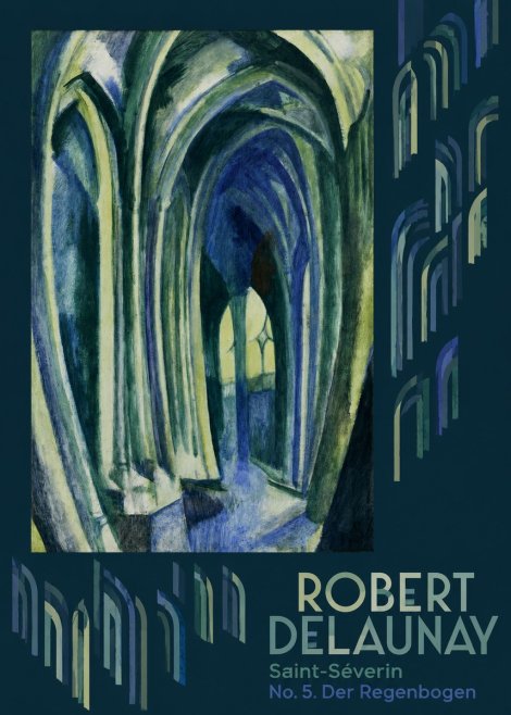 Robert Delaunay Saint-séverin No. 5. Der Regenbogen No6 - Poszter