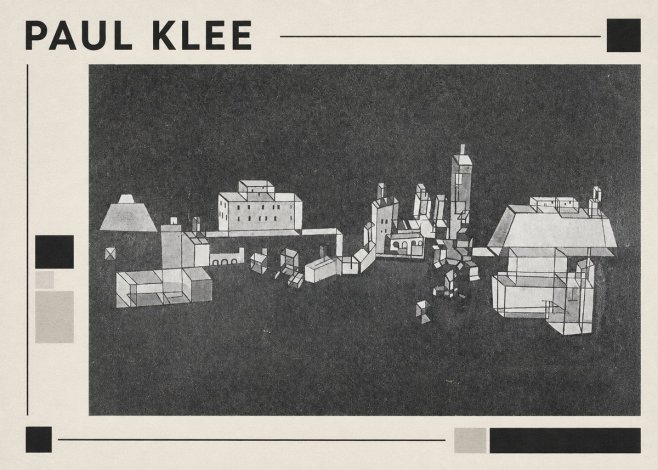 Paul Klee Architectural Forms No1 - Poszter