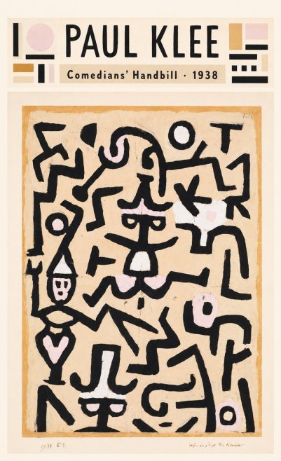 Paul Klee Comedians' Handbill No4 - Poszter