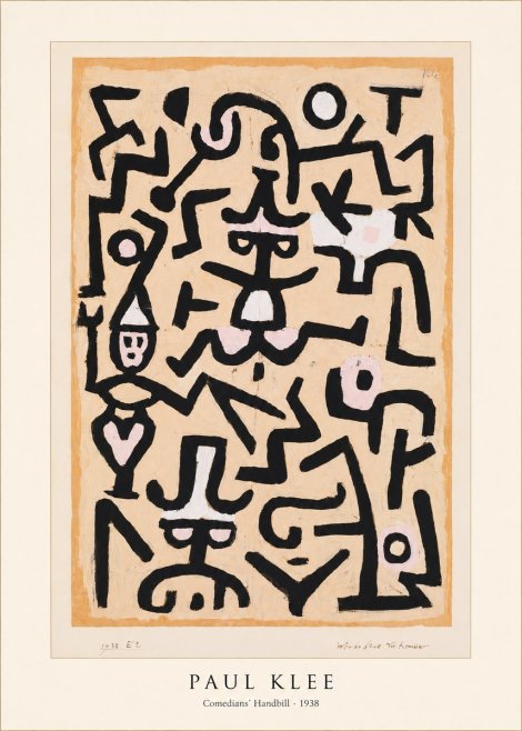 Paul Klee Comedians' Handbill No5 - Poszter