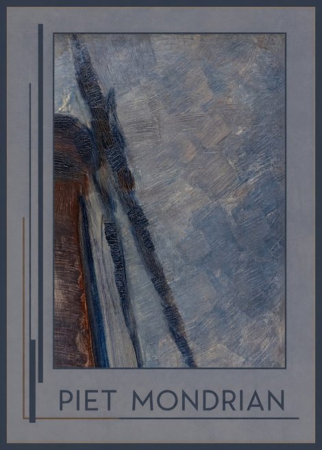 Piet Mondrian Windmill in Sunlight No1 - Poszter