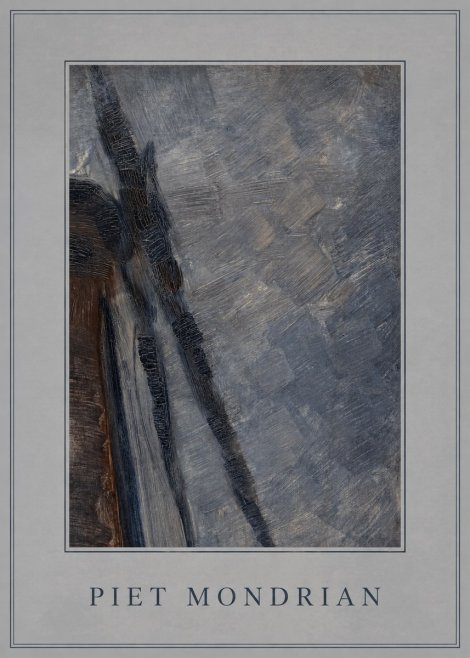 Piet Mondrian Windmill in Sunlight No3 - Poszter