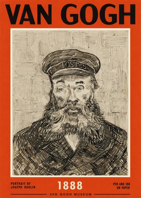 Van Gogh Portrait of Joseph Roulin I No2 - Poszter