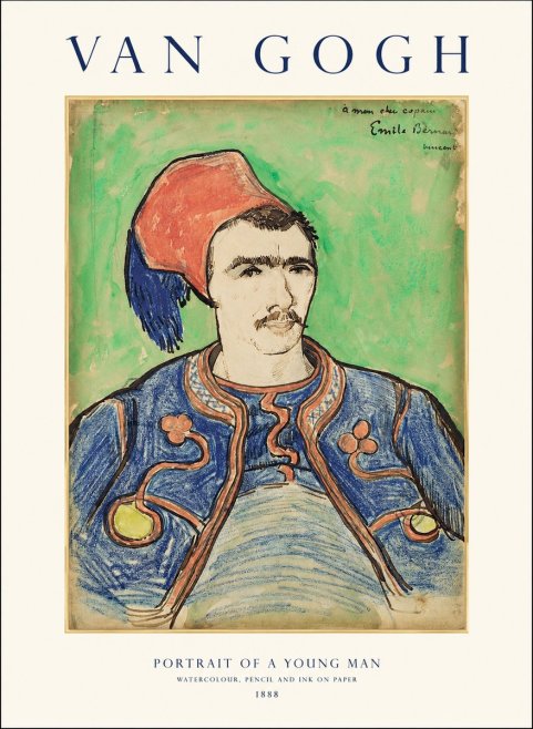 Van Gogh Portrait of a Young Man No1 - Poszter